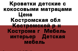 Кроватки детские с кокосовыми матрацами › Цена ­ 2500-3500 - Костромская обл., Костромской р-н, Кострома г. Мебель, интерьер » Детская мебель   